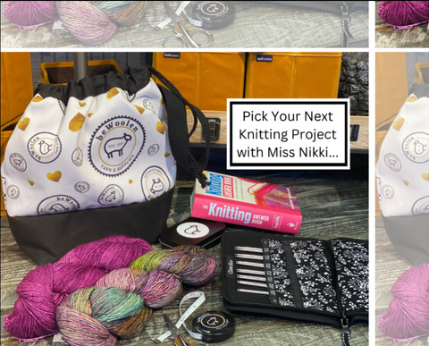 Pick Your Next Knitting Project: Mondays 6-8pm   June 3, 17, 24  & July 1