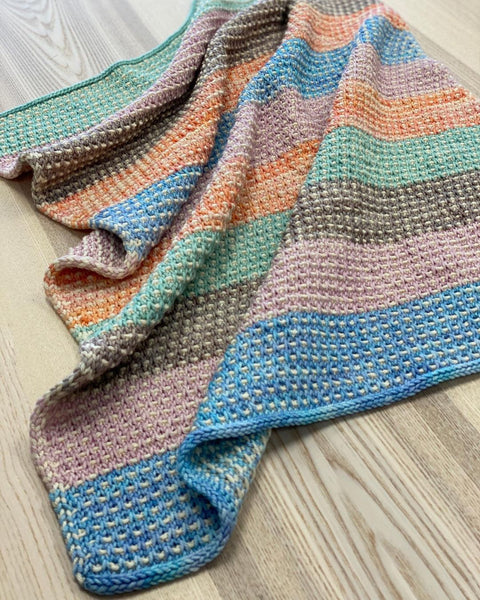 Slip Stitch Baby Blanket - beWoolen
