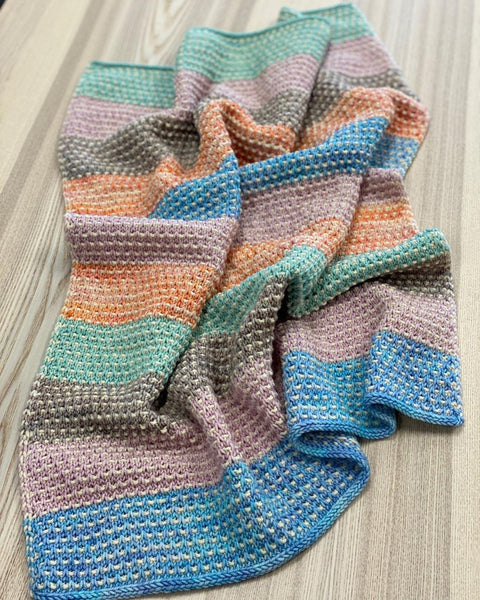 Slip Stitch Baby Blanket - beWoolen