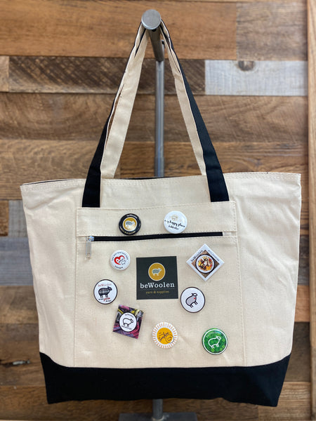 beWoolen Logo Canvas Tote - beWoolen
