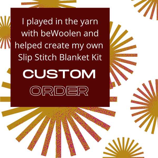 Slip Stitch Baby Blanket - beWoolen