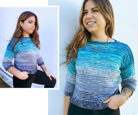 Box Top Sweater With Stripes Kits