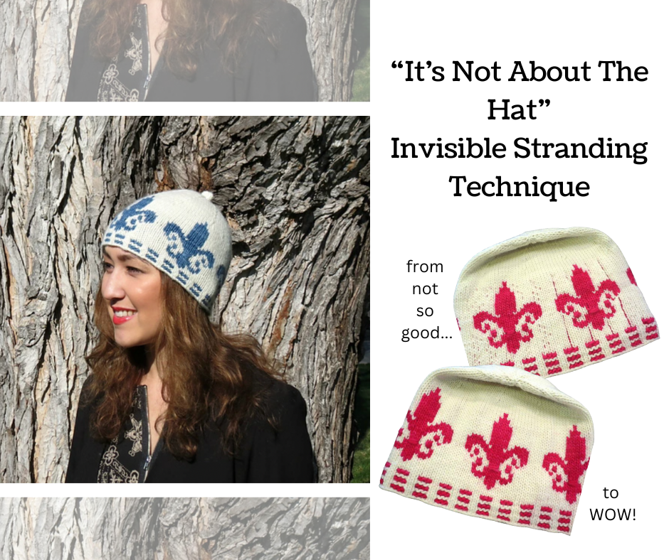 "It's Not About the Hat" Invisible Stranding Technique  Sundays  October 1, 8 & 15th  11:30-1:30