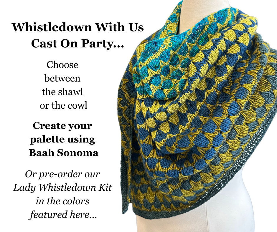 Whistledown With Us Cast On Party -Shawl or Cowl