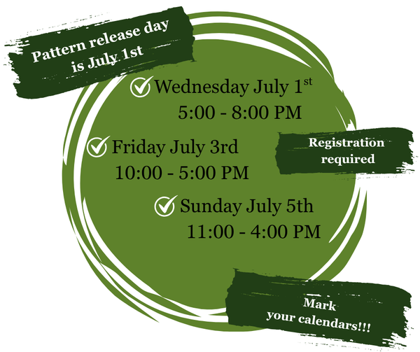 Marie Greene’s  10th Annual Knit-along / Watermark      July 1st, 3rd & 5th
