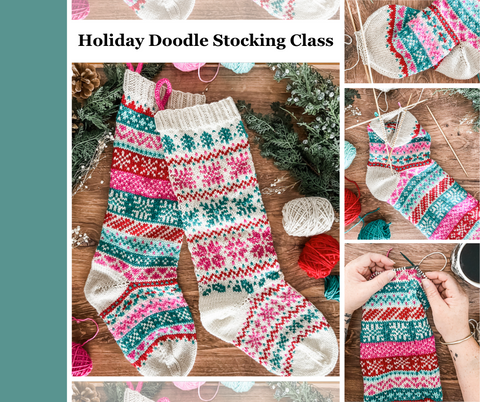 Holiday Doodle Stocking Class    Sundays    2-4 PM    Nov 10, 24, Dec 1 & 15