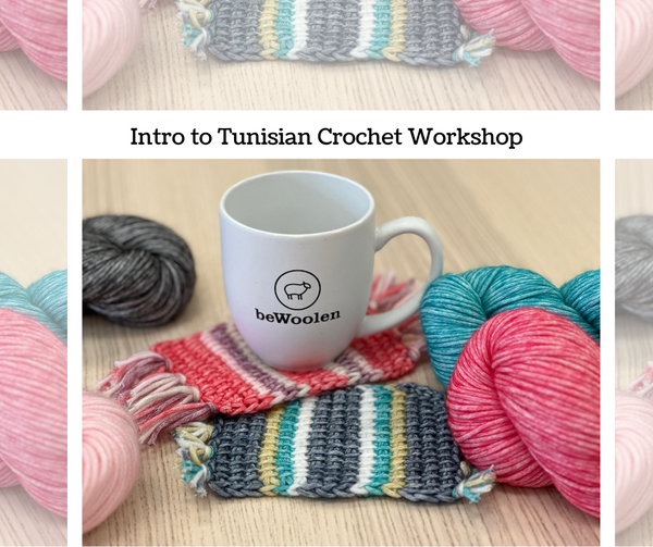 Learn to Tunisian Crochet Workshop Mug Rug - Monday  December 23rd   6:00-8:00 PM