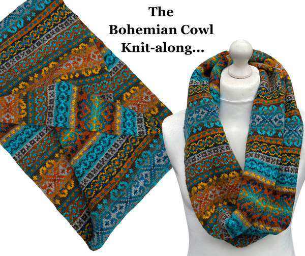 Bohemian Cowl Knit-along   Sundays 11:30 - 1:30 PM   May 17, 31, June 14 & 28th - beWoolen