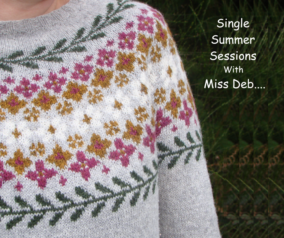 Knitting Single Summer Sessions with Miss Deb / choose your dates