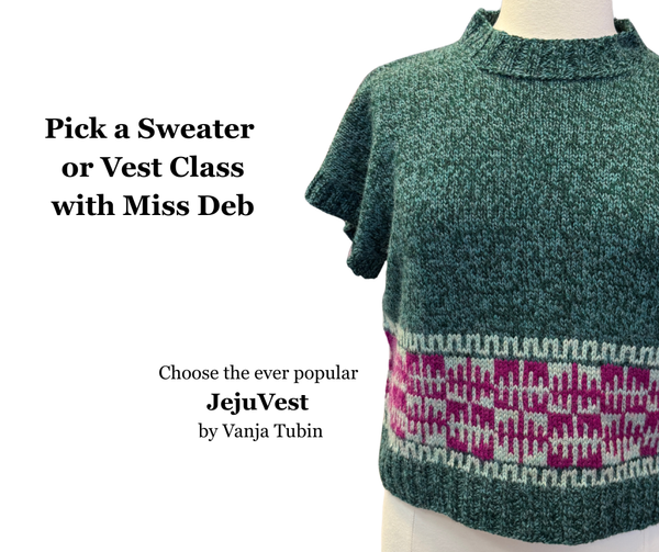 Knitting: Pick Your Project    Sundays.  11:30 - 1:30PM       June 21, 28, July 12, 19 & 26th