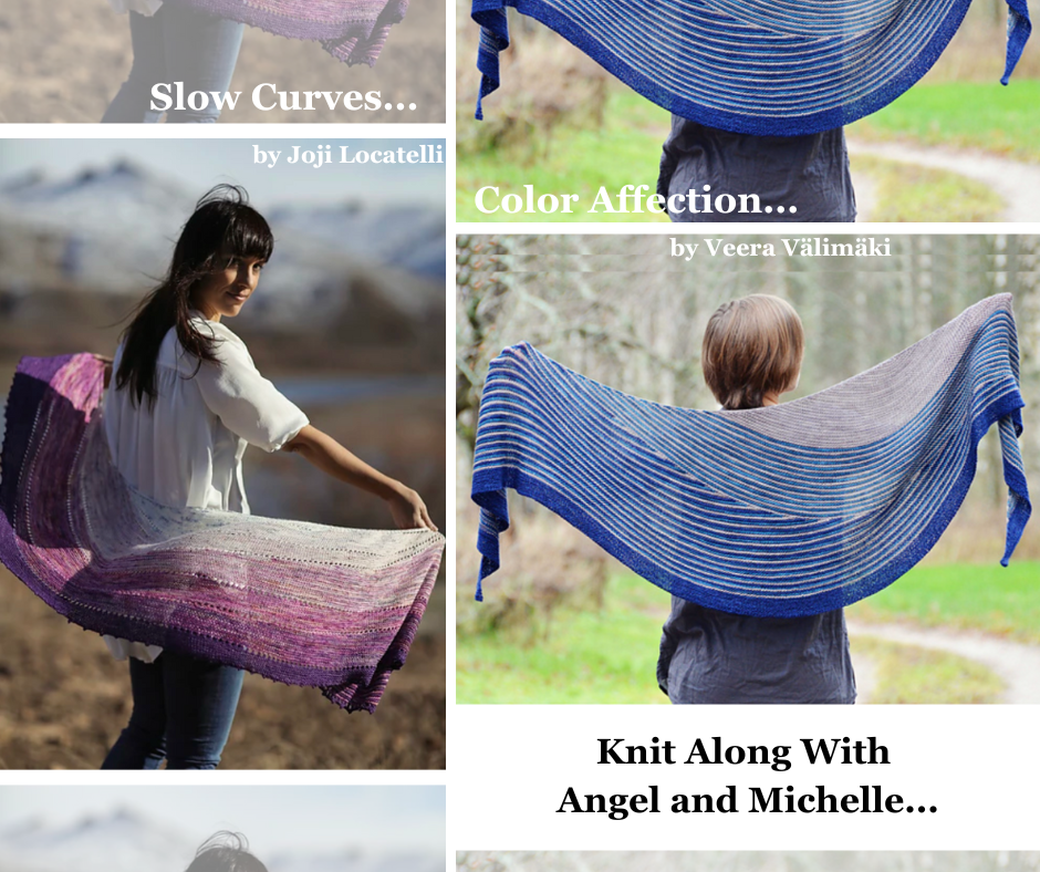 Shawl KAL with Angel & Michelle   Thursdays 6:00 - 8:00 PM   March 27, April 10, 24