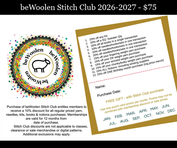 beWoolen Stitch Club 2026-2027