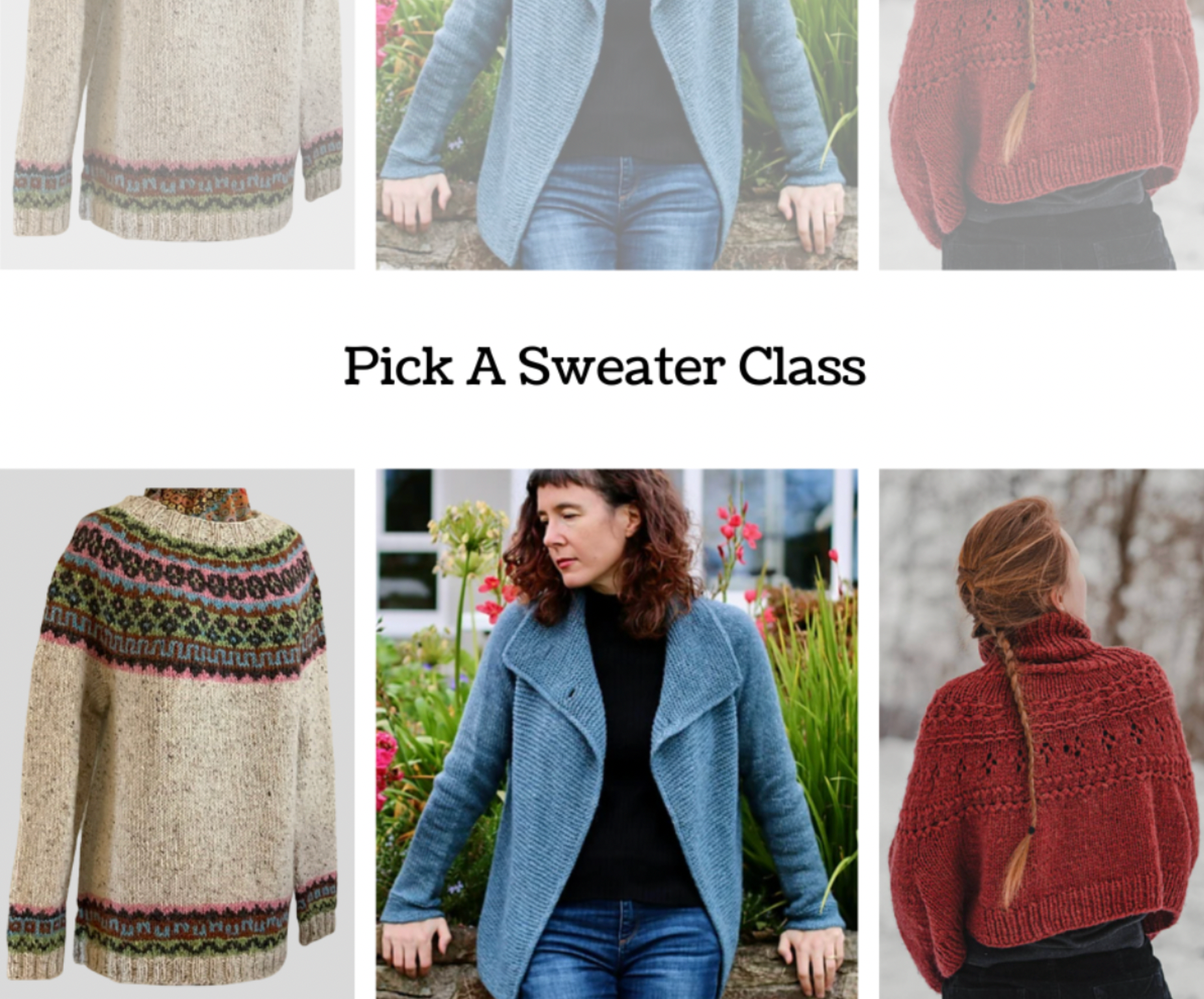 Knit ANY Sweater: Class  with Miss Deb  - starts Nov 6