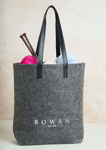 Rowan Grey Felt Tote Bag