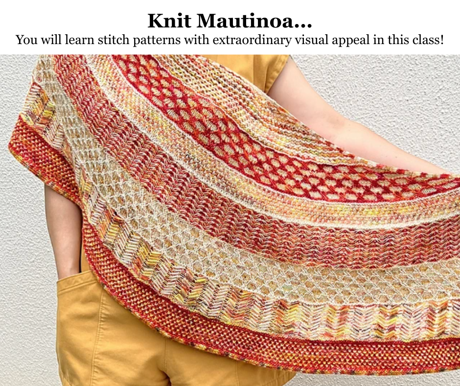 Knit Mautinoa  - Wednesdays 6:00 - 8:00 PM    November 19, December 3 & December 17th