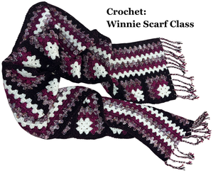 Crochet: Winnie Scarf   Mondays  November 10, 17, December 1 & December 8th    6-8 pm