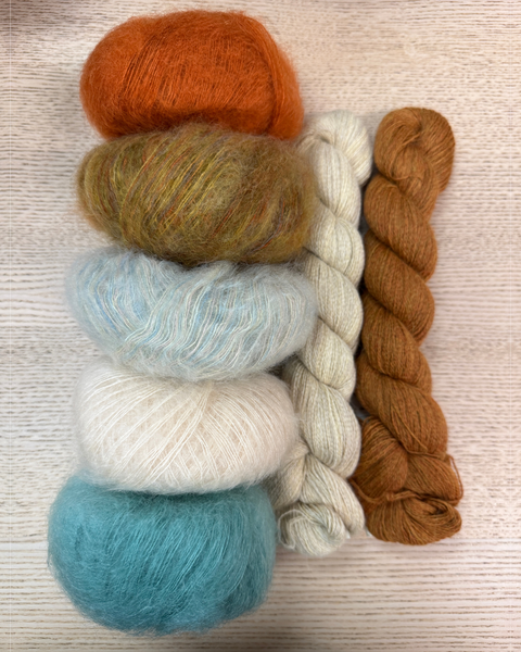 Fluffy Scarf Yarn Kits - beWoolen