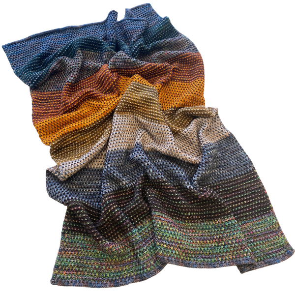 beWoolen 10 Color Rios Slip Stitch Blanket Kit - beWoolen