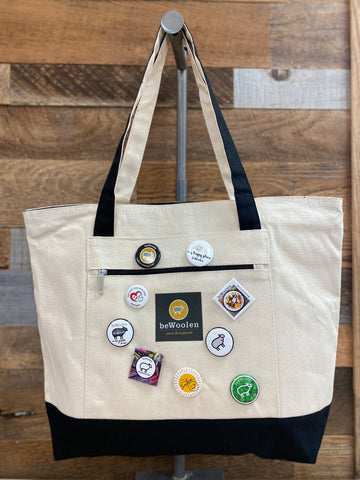beWoolen Logo Canvas Tote